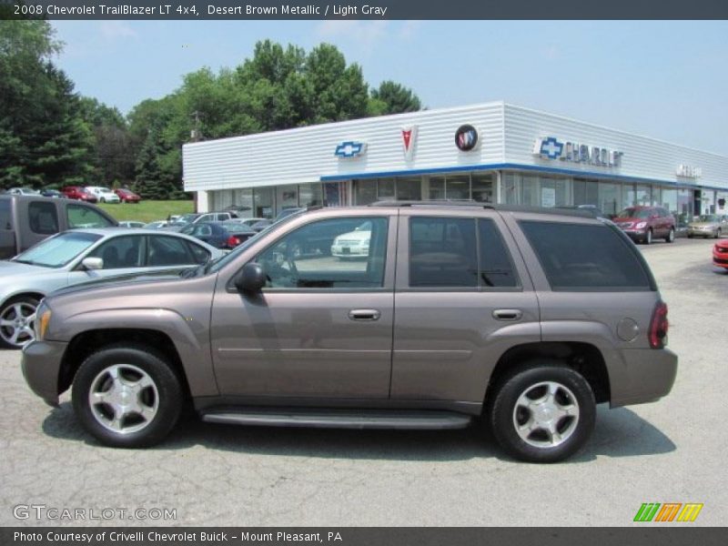 Desert Brown Metallic / Light Gray 2008 Chevrolet TrailBlazer LT 4x4