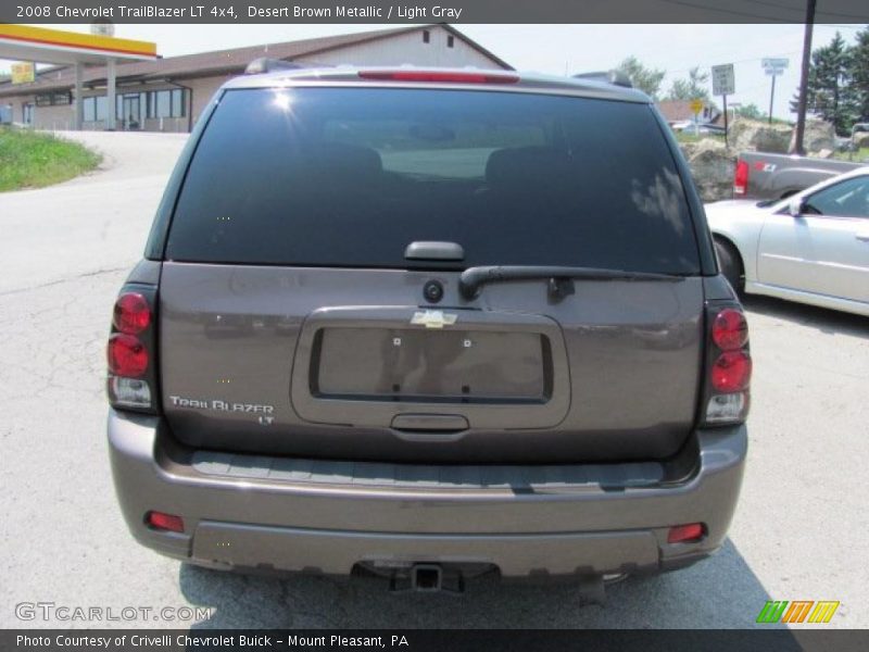 Desert Brown Metallic / Light Gray 2008 Chevrolet TrailBlazer LT 4x4