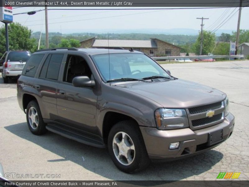 Desert Brown Metallic / Light Gray 2008 Chevrolet TrailBlazer LT 4x4