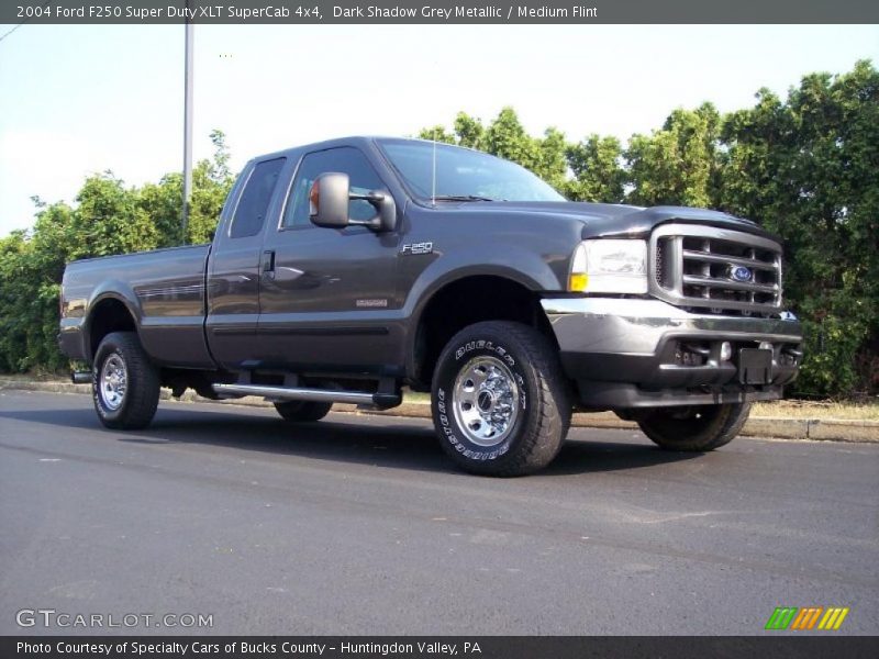 Dark Shadow Grey Metallic / Medium Flint 2004 Ford F250 Super Duty XLT SuperCab 4x4