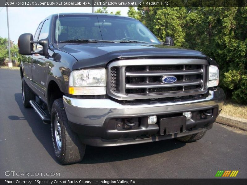 Dark Shadow Grey Metallic / Medium Flint 2004 Ford F250 Super Duty XLT SuperCab 4x4