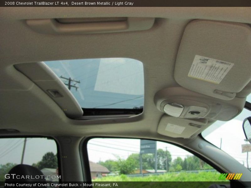 Desert Brown Metallic / Light Gray 2008 Chevrolet TrailBlazer LT 4x4