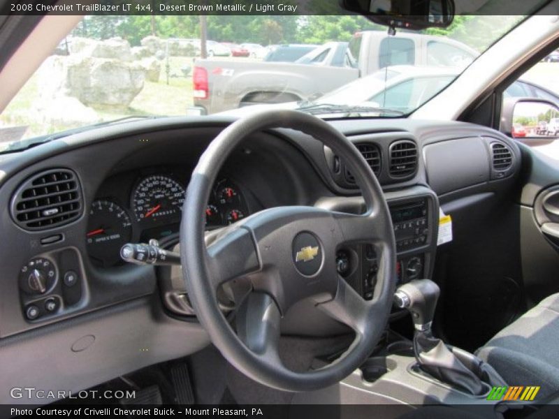 Desert Brown Metallic / Light Gray 2008 Chevrolet TrailBlazer LT 4x4