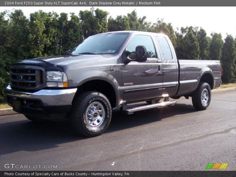 Dark Shadow Grey Metallic / Medium Flint 2004 Ford F250 Super Duty XLT SuperCab 4x4