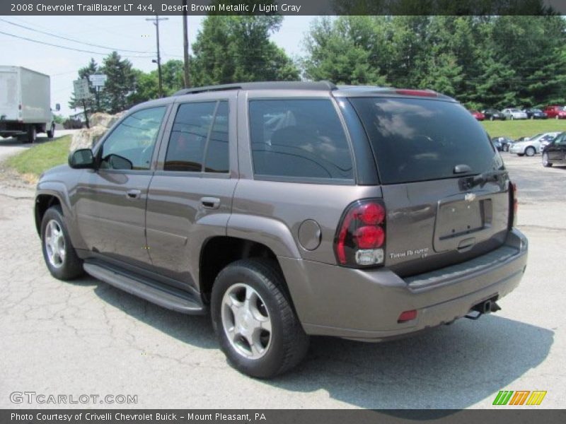 Desert Brown Metallic / Light Gray 2008 Chevrolet TrailBlazer LT 4x4