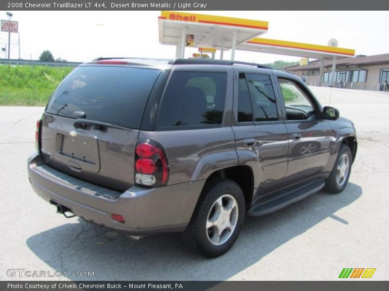 Desert Brown Metallic / Light Gray 2008 Chevrolet TrailBlazer LT 4x4
