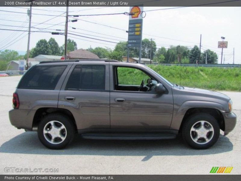 Desert Brown Metallic / Light Gray 2008 Chevrolet TrailBlazer LT 4x4