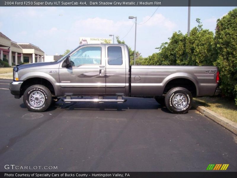 Dark Shadow Grey Metallic / Medium Flint 2004 Ford F250 Super Duty XLT SuperCab 4x4