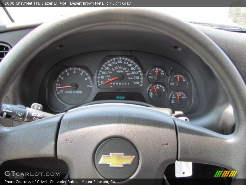 Desert Brown Metallic / Light Gray 2008 Chevrolet TrailBlazer LT 4x4