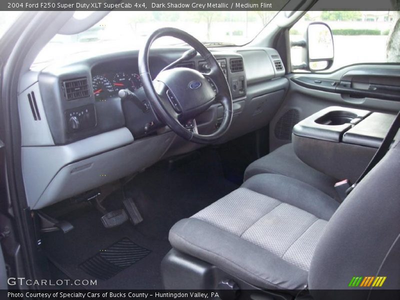 Dark Shadow Grey Metallic / Medium Flint 2004 Ford F250 Super Duty XLT SuperCab 4x4