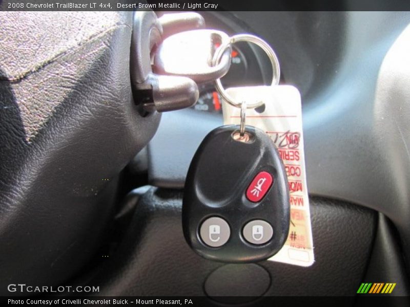 Desert Brown Metallic / Light Gray 2008 Chevrolet TrailBlazer LT 4x4