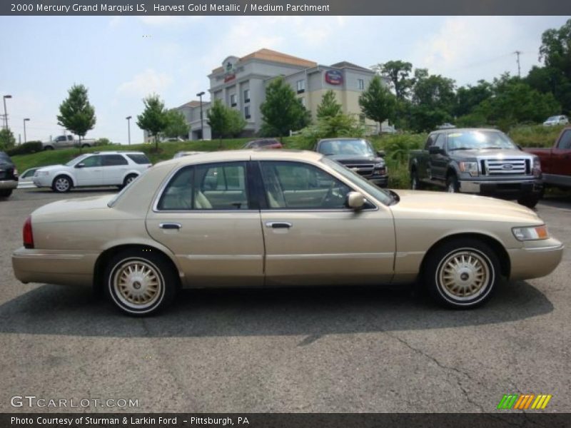 Harvest Gold Metallic / Medium Parchment 2000 Mercury Grand Marquis LS