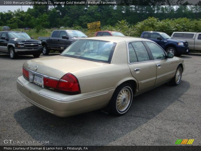 Harvest Gold Metallic / Medium Parchment 2000 Mercury Grand Marquis LS