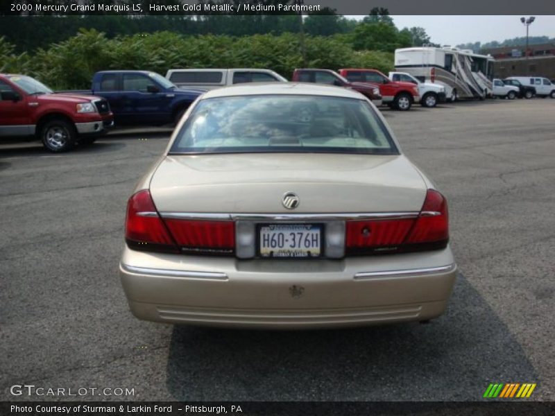 Harvest Gold Metallic / Medium Parchment 2000 Mercury Grand Marquis LS