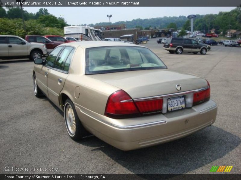 Harvest Gold Metallic / Medium Parchment 2000 Mercury Grand Marquis LS
