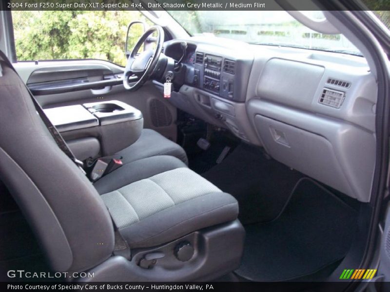 Dark Shadow Grey Metallic / Medium Flint 2004 Ford F250 Super Duty XLT SuperCab 4x4