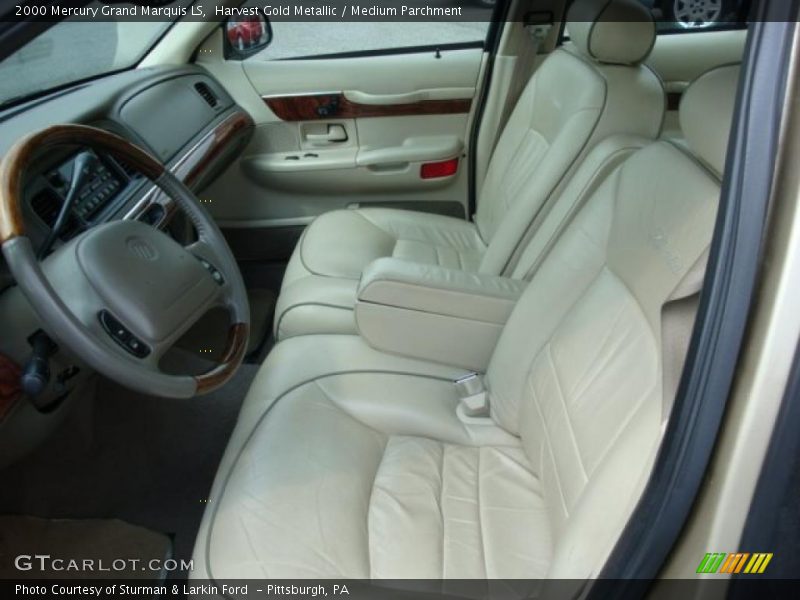 Harvest Gold Metallic / Medium Parchment 2000 Mercury Grand Marquis LS