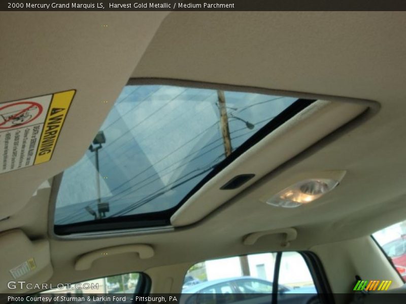 Harvest Gold Metallic / Medium Parchment 2000 Mercury Grand Marquis LS