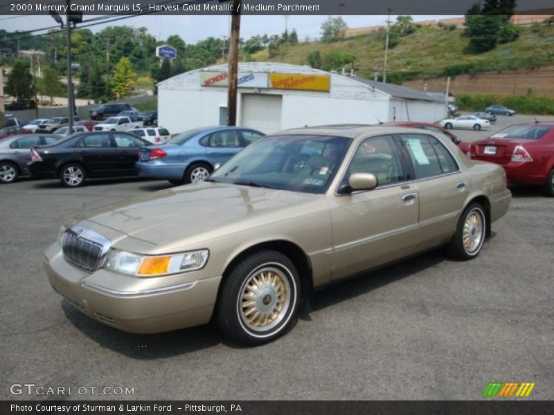 Harvest Gold Metallic / Medium Parchment 2000 Mercury Grand Marquis LS