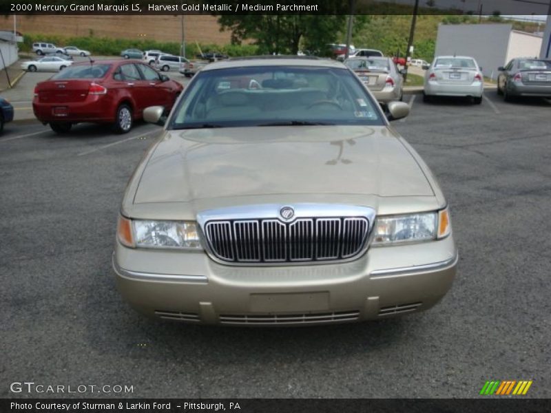 Harvest Gold Metallic / Medium Parchment 2000 Mercury Grand Marquis LS