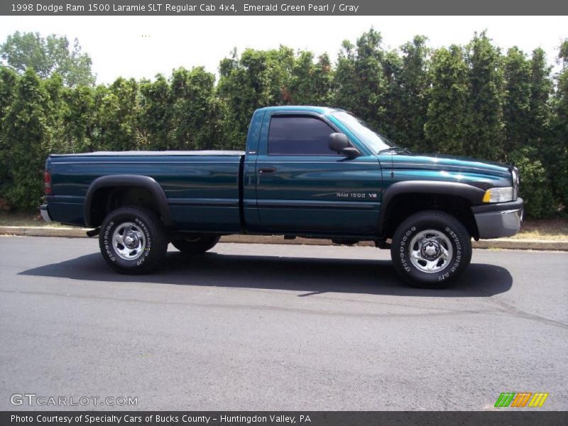 Emerald Green Pearl / Gray 1998 Dodge Ram 1500 Laramie SLT Regular Cab 4x4