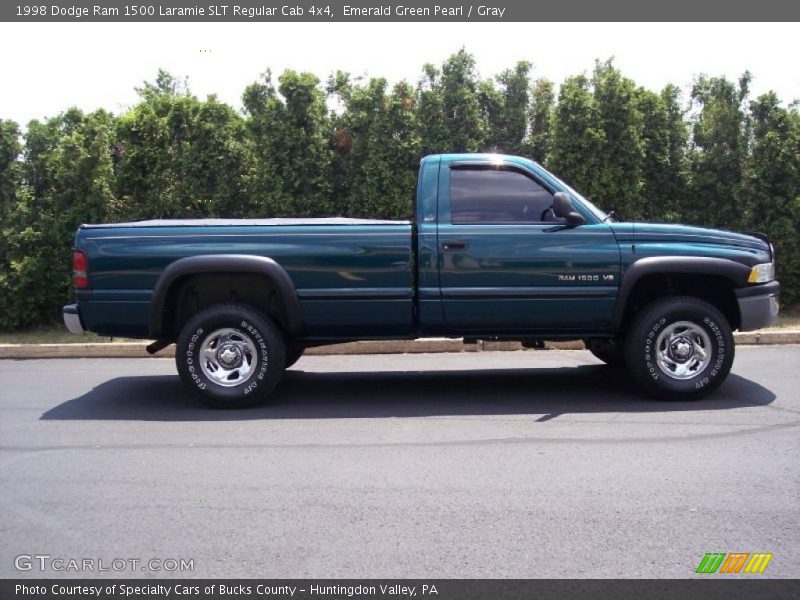 Emerald Green Pearl / Gray 1998 Dodge Ram 1500 Laramie SLT Regular Cab 4x4