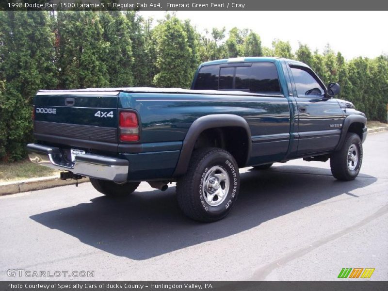 Emerald Green Pearl / Gray 1998 Dodge Ram 1500 Laramie SLT Regular Cab 4x4