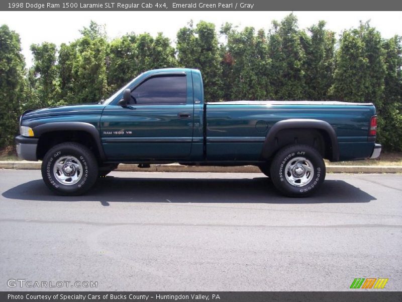 Emerald Green Pearl / Gray 1998 Dodge Ram 1500 Laramie SLT Regular Cab 4x4