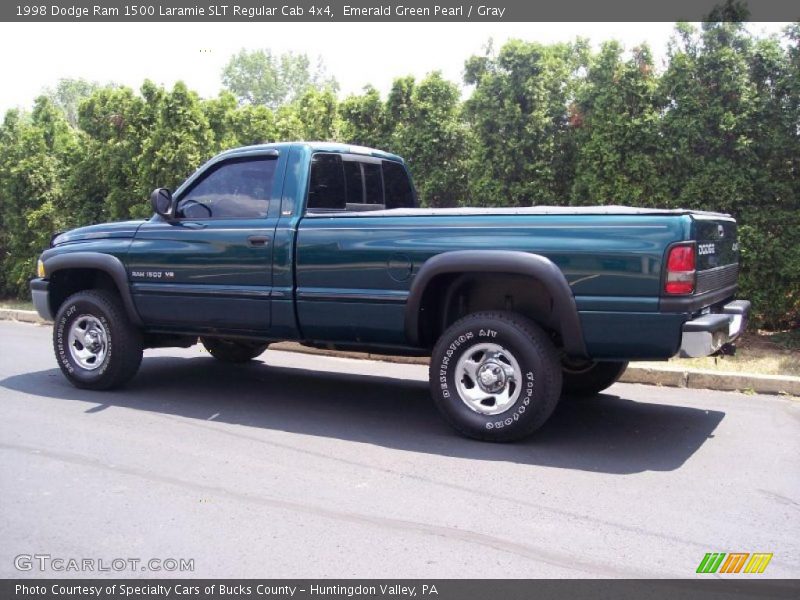 Emerald Green Pearl / Gray 1998 Dodge Ram 1500 Laramie SLT Regular Cab 4x4