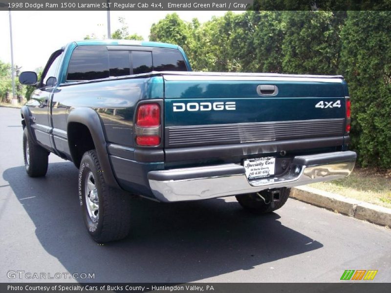 Emerald Green Pearl / Gray 1998 Dodge Ram 1500 Laramie SLT Regular Cab 4x4