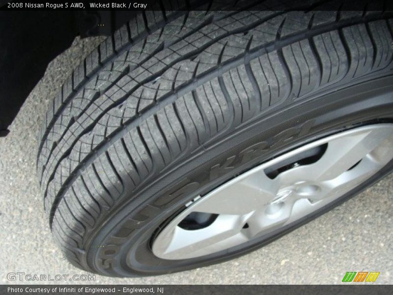 Wicked Black / Gray 2008 Nissan Rogue S AWD