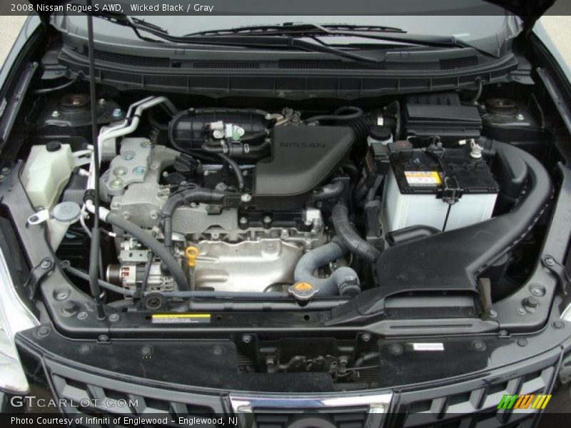 Wicked Black / Gray 2008 Nissan Rogue S AWD