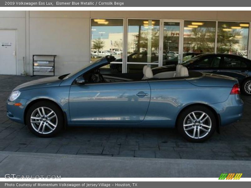 Eismeer Blue Metallic / Cornsilk Beige 2009 Volkswagen Eos Lux