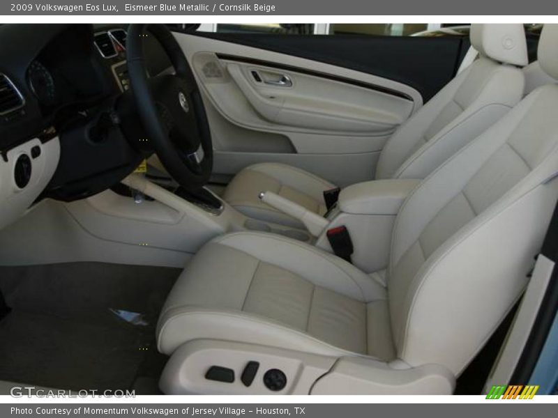 Eismeer Blue Metallic / Cornsilk Beige 2009 Volkswagen Eos Lux