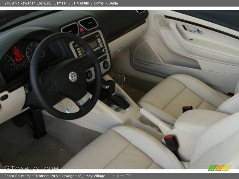 Eismeer Blue Metallic / Cornsilk Beige 2009 Volkswagen Eos Lux