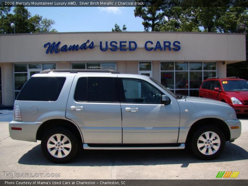 Silver Birch Metallic / Charcoal Black 2006 Mercury Mountaineer Luxury AWD