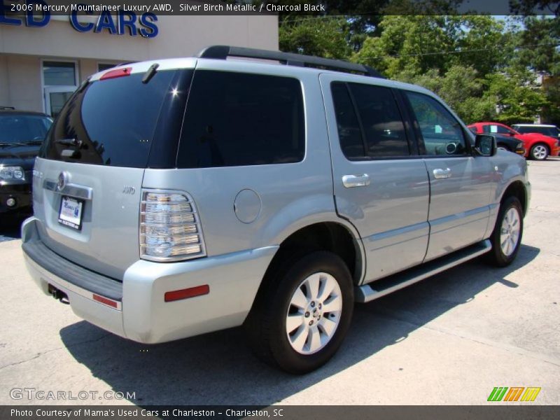 Silver Birch Metallic / Charcoal Black 2006 Mercury Mountaineer Luxury AWD
