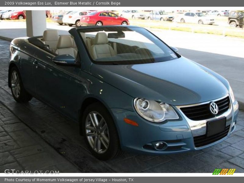 Eismeer Blue Metallic / Cornsilk Beige 2009 Volkswagen Eos Lux