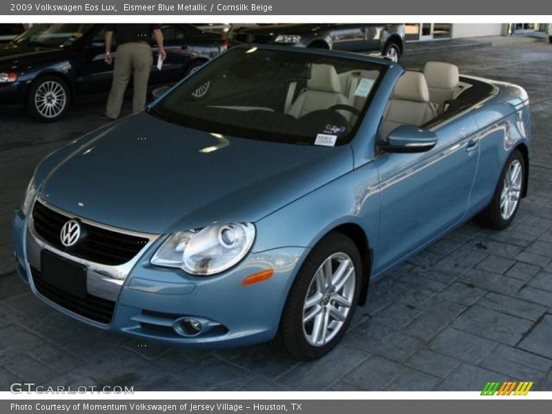 Eismeer Blue Metallic / Cornsilk Beige 2009 Volkswagen Eos Lux