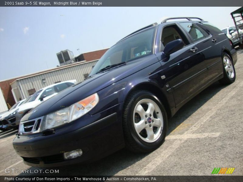 Midnight Blue / Warm Beige 2001 Saab 9-5 SE Wagon