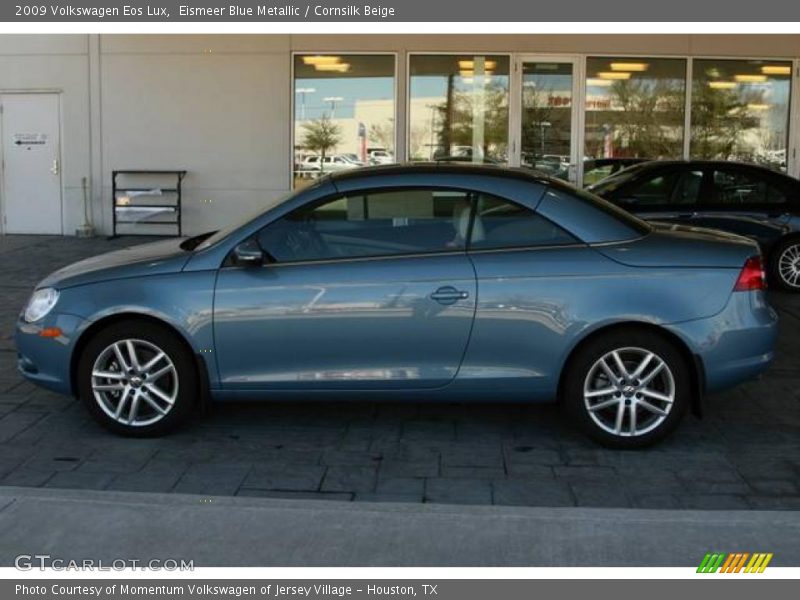 Eismeer Blue Metallic / Cornsilk Beige 2009 Volkswagen Eos Lux
