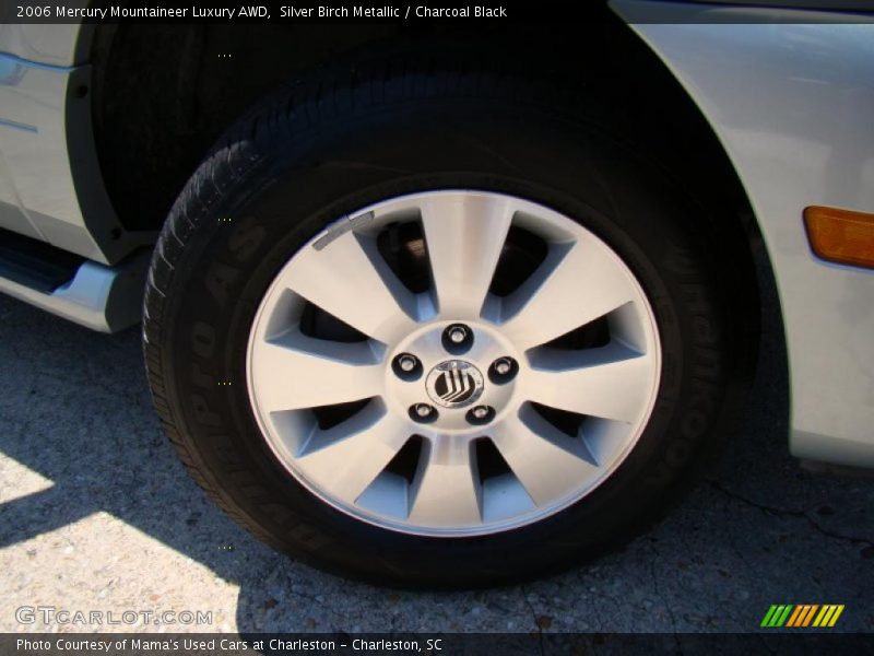 Silver Birch Metallic / Charcoal Black 2006 Mercury Mountaineer Luxury AWD