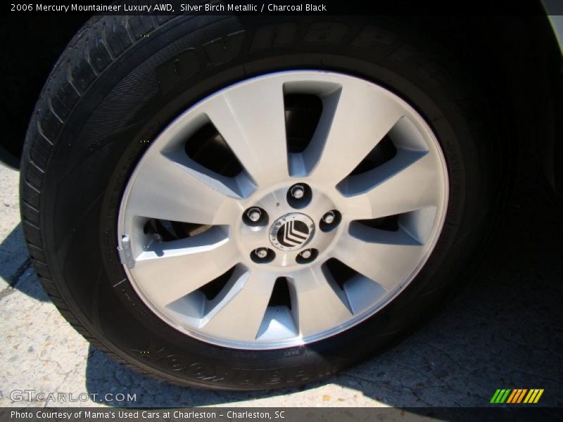 Silver Birch Metallic / Charcoal Black 2006 Mercury Mountaineer Luxury AWD