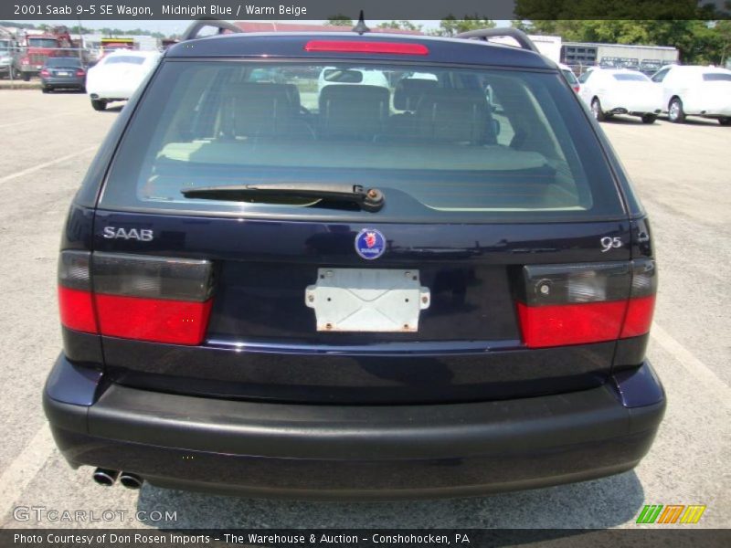 Midnight Blue / Warm Beige 2001 Saab 9-5 SE Wagon