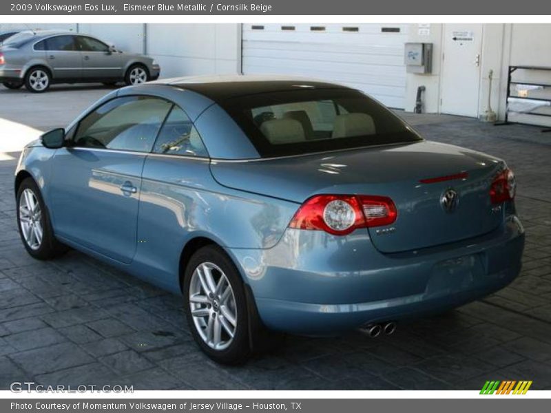 Eismeer Blue Metallic / Cornsilk Beige 2009 Volkswagen Eos Lux