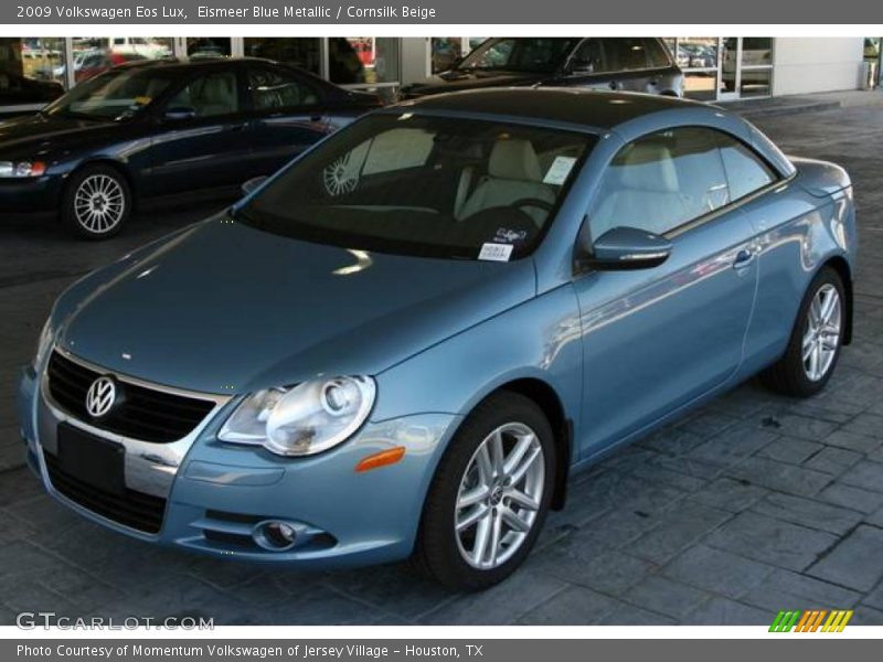 Eismeer Blue Metallic / Cornsilk Beige 2009 Volkswagen Eos Lux