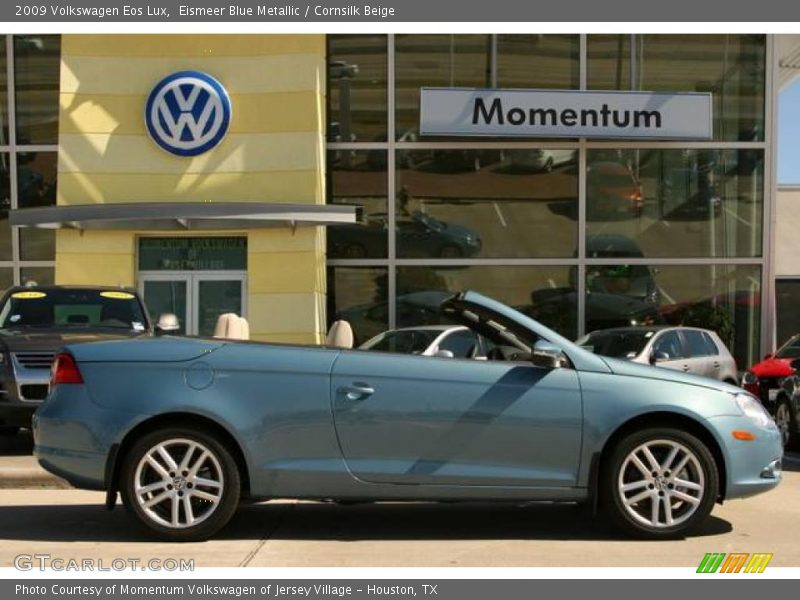 Eismeer Blue Metallic / Cornsilk Beige 2009 Volkswagen Eos Lux