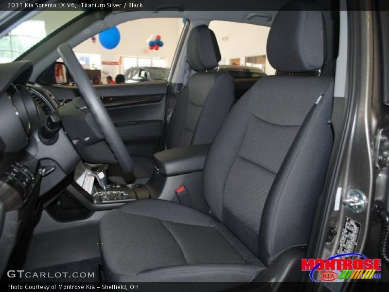 Titanium Silver / Black 2011 Kia Sorento LX V6