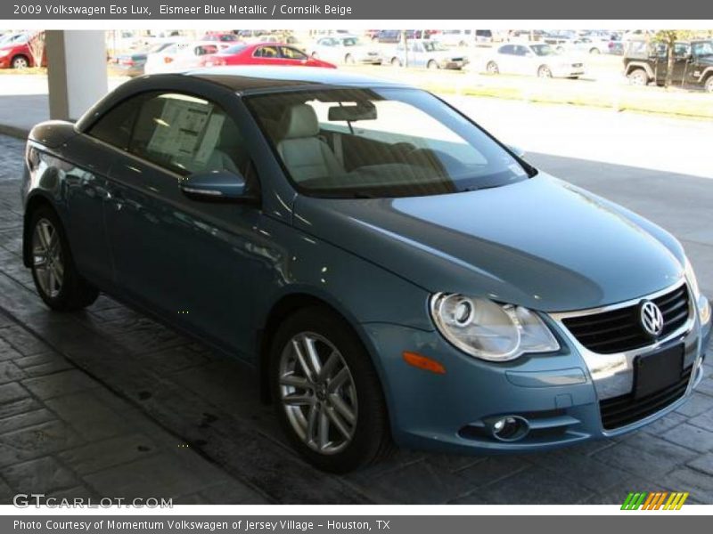 Eismeer Blue Metallic / Cornsilk Beige 2009 Volkswagen Eos Lux