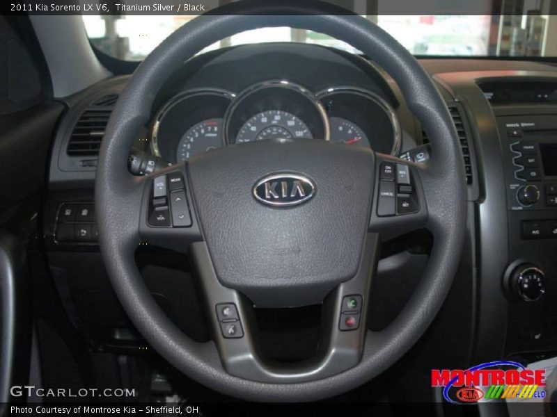 Titanium Silver / Black 2011 Kia Sorento LX V6